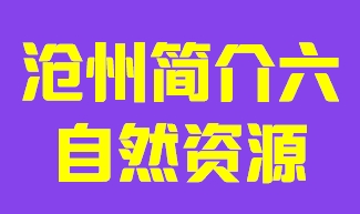 河北省沧州市简介五自然资源010