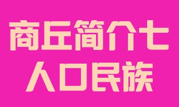 河南省商丘市简介七人口民族014